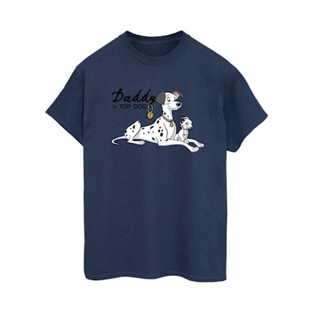 Disney Dam/Damer 101 Dalmatiner Top Dog Bomull Boyfriend T-