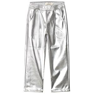 Andorine Silver Pleather Trousers 12 years - Bottoms - 12 years - Silver