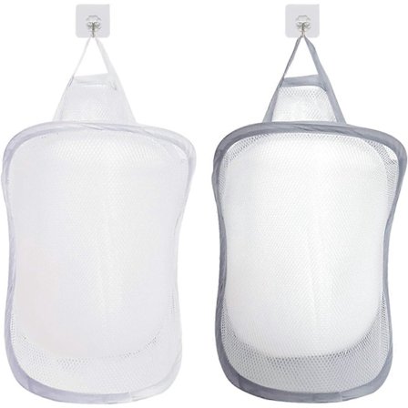 2 kpl Pop Up Pyykkikorin Säilytyskori Kokoontaitettava Pyykkipussi Ripustettava Lelujen Järjestäjä Kahvalla