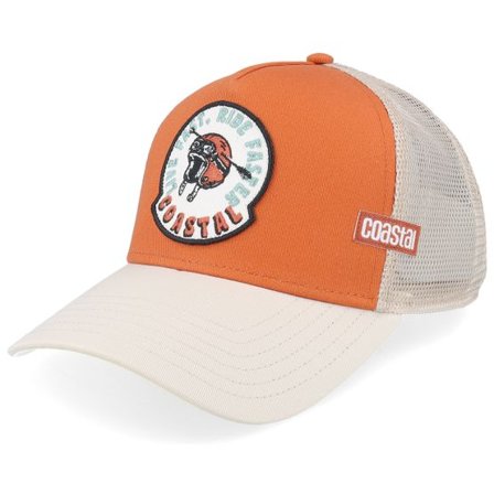 Coastal - Orange trucker Keps - Hft Ride Faster Off White/Rust A-Frame Trucker @ Hatstore