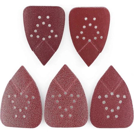 Sandpapper för Black and Decker Musslipmaskiner, 50 ST 60 80 120 150 240 Korn Sandpapperssortiment - 12 Håls Kardborre