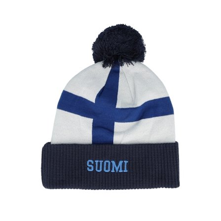 CCM - Azul pom Beanie - Finland Flag Team Knit Navy Pom @ Hatstore