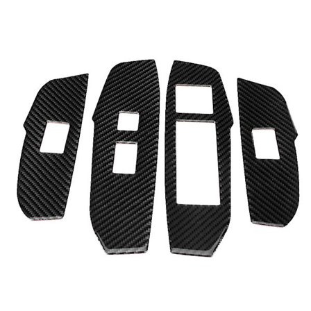 4 kpl auton hiilikuitua ikkunan kytkimen paneelin kansi koristeellinen tarra sopii Lexus NX 200 200t 300h 14-19