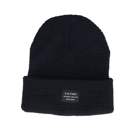 Picture - Zwart cuff Beanie - York Beanie A Black Cuff @ Hatstore