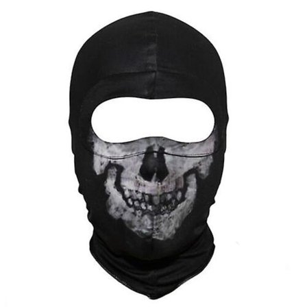 Ghost Mask Balaclava Vinterhjelm Skjelett Halloween Rekvisitter Cosplay