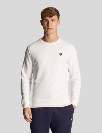 Lyle & Scott Crew Neck Sweatshirt - White - L