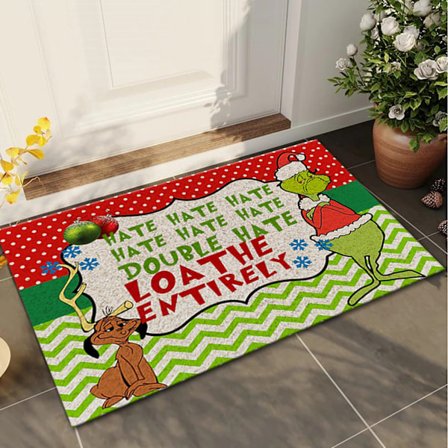 Ny Grinch Juldörrmatta Jul Eve Dekorativ Golvmatta Amazon Fotmatta Matta