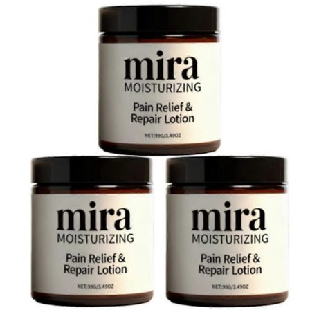 Mira smertelindrende lotion, Bruk naturlige planteingredienser, plantebasert, raskt absorberende, ikke-fet formel, daglig næring for helsen