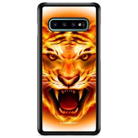 Bjornberry Skal Samsung Galaxy S10 Plus - Flames Tiger