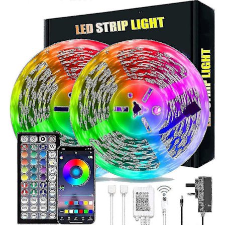 20m Bluetooth RGB LED Strip Lys