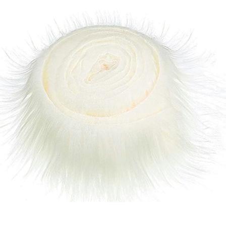 9x150 cm Imitert pelsbånd DIY klær sy fluffy trimming S hvit 9cm*150cm White 9cm*150cm