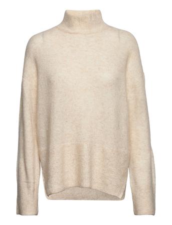 Vmwind Ls Highneck Neck Blouse Bf Beige Vero Moda