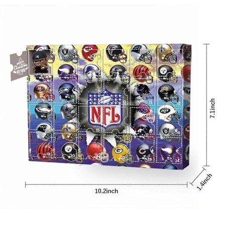 24 stk. Jule-amerikansk fodbold-julekalender