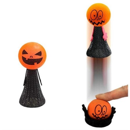 10 stk. sjove græskar hoppende fingerlegetøj til børn hoppende dukke fødselsdagsfest dekoration værktøjssæt til hjemmet [HK]