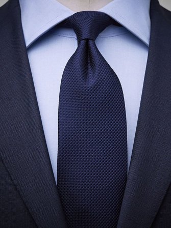 John Henric Men's Blaue Formelle Krawatte Size 8