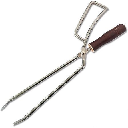 Brændetænger, trægribere, indendørs og udendørs gaspejs træklamme, trægribetænger - kraftigt udendørs/indendørs værktøj til brændefyret bålplads eller