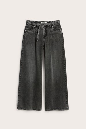 Kappahl | Wide jeans high waist | Svart denim