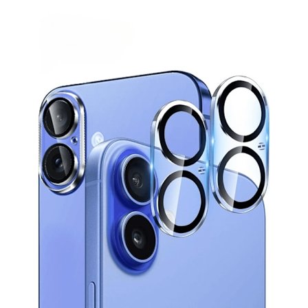 2-pak iPhone 16 Linsebeskyttelse Fuld Dækning Kamerabeskyttelse i Hærdet Glas