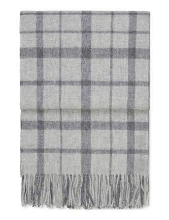 Tweed Pläd Home Textiles Cushions & Blankets Blankets & Throws Grå Elvang