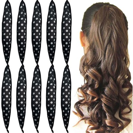 10 stk Bløde Krøllevalser til Natlige Varmefrie Krøller, Ingen Varme Skumvalser