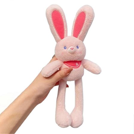 Plysjkaniner med trekkbare ører Stress Relief Kaninleke Julegave_Present