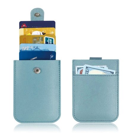 ID Kreditkortshållare Plånböcker LJUSBLÅ
