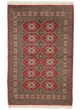 Pakistan Bokhara 2Ply Rug 123X188 Dark Red/Brown Wool, Pakistan