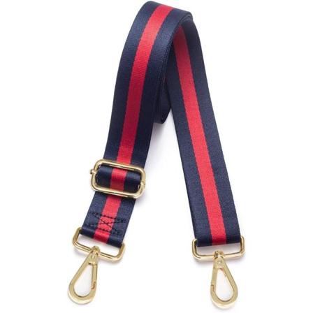 Ristiin menevä käsilaukun hihna, leveä olkahihna, säädettävä vaihdettava vyö, kitaratyyli blue-red