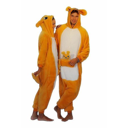 Winnie the Pooh Karakter Unisex Onesie Fancy Dress Hoodies Pyjamas en Kænguru Kænguru Kænguru Kænguru