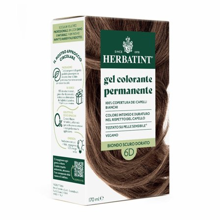 Herbatint Tintura Per Capelli Gel Permanente 6D Biondo Scuro
