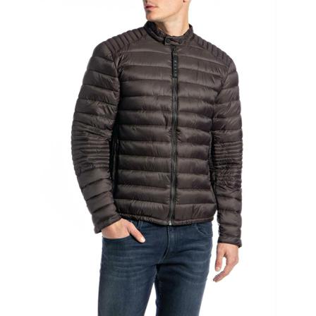 Replay Down Jas , Bruin , Heren , Maat: 2XL