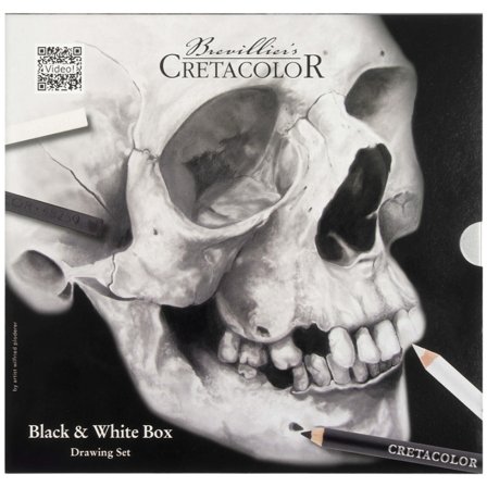 Cretacolor Black & White Box Tegnesæt Tinæske 25 stk