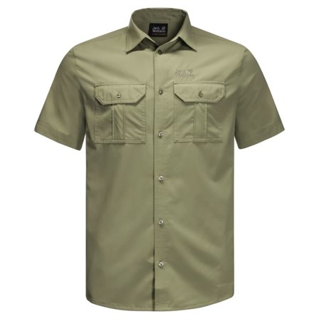 Jack Wolfskin Men's Kwando River Shirt Men short-sleeved shirts Green S