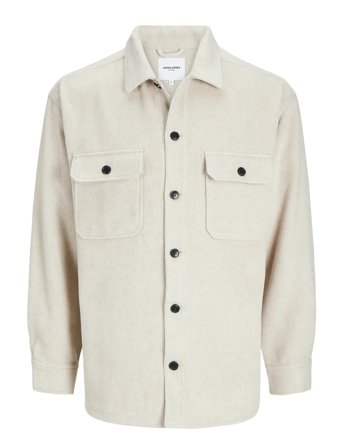 Jjebradley Ollie Overshirt Ls Noos Beige Jack & J S