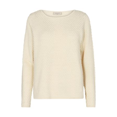 Freequent Dottie trui , Beige , Dames , Maat: L
