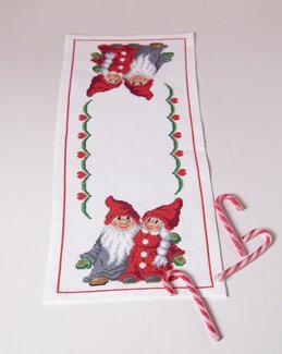 Stickpackung Läufer Wichtelpärchen