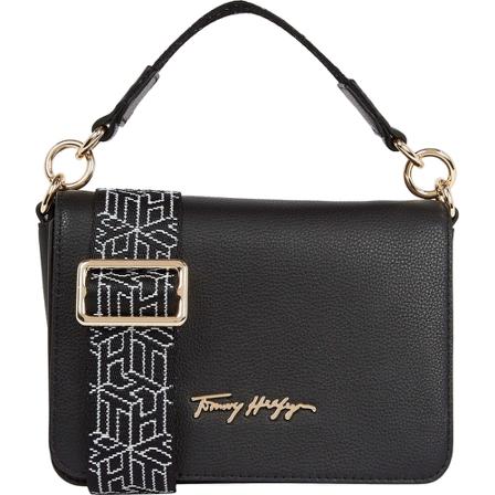 Tommy Hilfiger Crossbody Taske Sort, Dame Skuldertasker, Størrelse: ONE Size