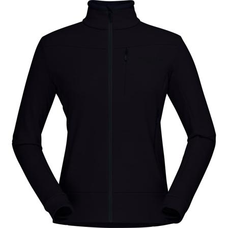 Norrøna Women's Falketind Warmwool2 Stretch Jacket Women Mid layer tops Black L