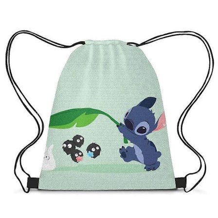 Stitch Dragskopåse Axel Dragsko Förvaringsväska Sport Ryggsäck Dragskopåse Basketboll
