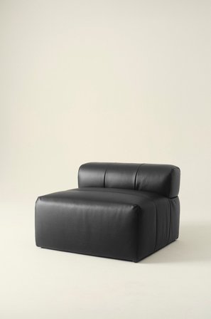 Jotex - Sofamodul Pu/ Lærblanding Svart PU skinn - DERMY - Kjøp Modulsofaer hos Jotex