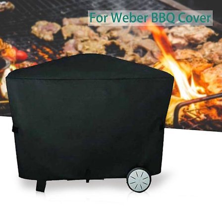 BBQ Grilltrekk for Weber Q2000 Q3000 BBQ Trekk Utendørs Grilltilbehør Støvtett Vanntett Regntrekk