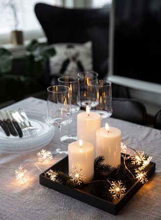 Lyslenke Izy snowflake batteridrevet | lyslenke