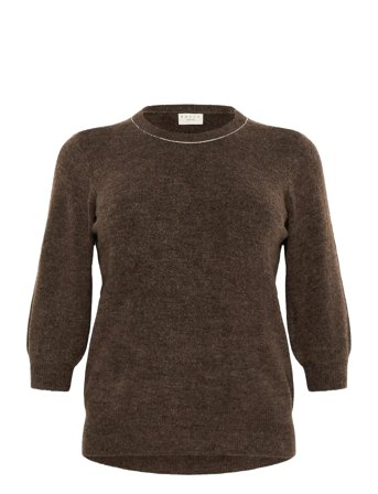 Kcmerida Pullover Brown Kaffe Curve