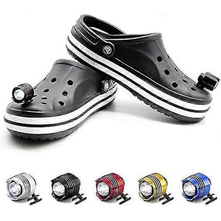 Ajovalot Muoviset Crocs Pieni Valo Hauskat Kengän Lisävarusteet Juoksuun Ja Retkeilyyn Usb Ladattava fq