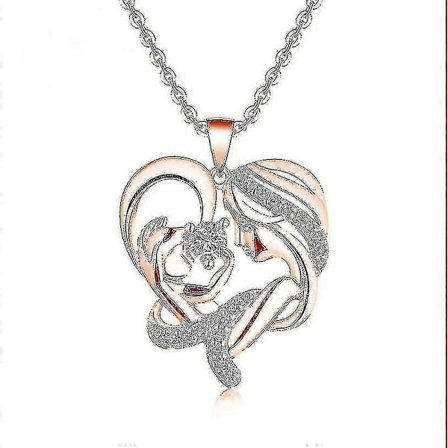 Mors Dag Presenter Till Mamma Hjärthalsband För Kvinnor Bästa Presenten (roséguld)