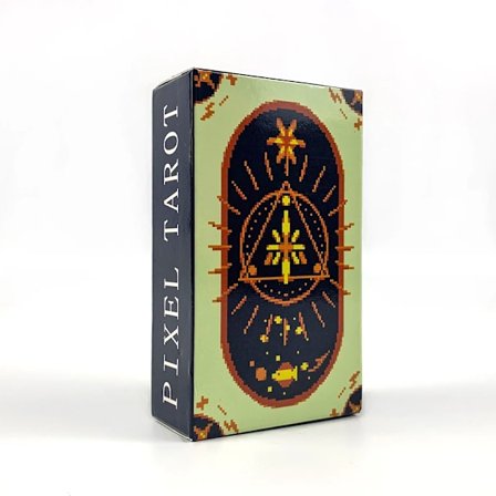 PIXEL Tarot -korttipeli, 78 kortin pakka, englanninkielinen tarot-kortti, hauskoja pelejä perheelle, ystäville, juhliin ja luovia lahjoja