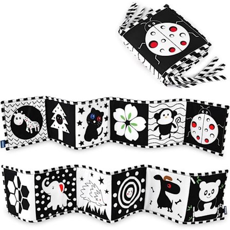 Mustavalkoinen vauvan kirja, vauvan kangaskirja lasten opetuslelu