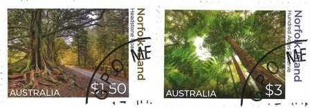 Norfolk Island - Natur - Stemplet sæt 2v