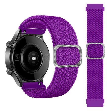 20mm Samsung Galaxy Watch Active 2 - 40mm / Watch (42mm) braid pattern watch strap - Purple