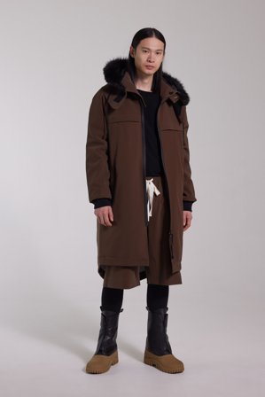 Kalix Matte Parka Dark Brown
